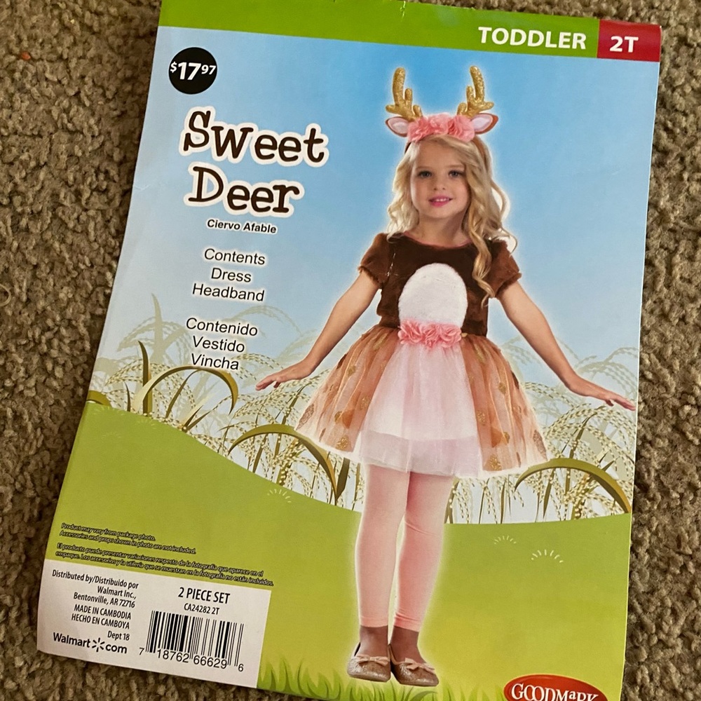 Toddler Deer Costume size 2T